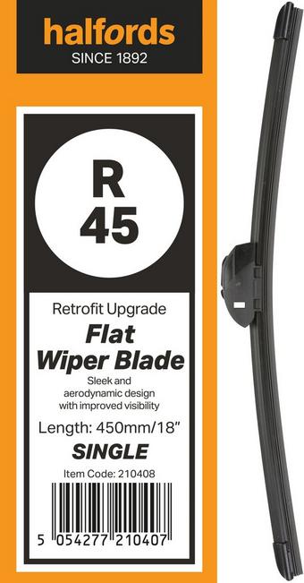 Halfords R45 Wiper Blade - Flat Upgrade - Single