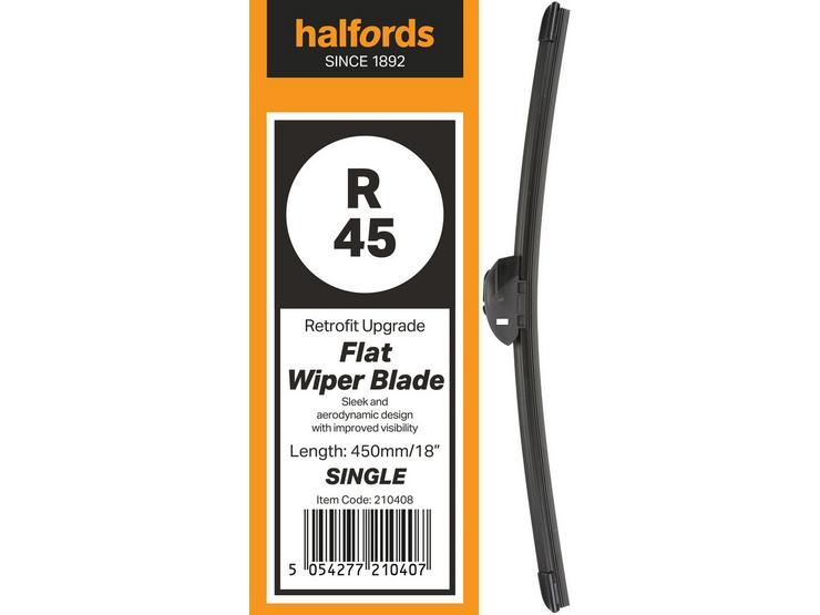 Halfords R45 Wiper Blade - Flat Upgrade - Single