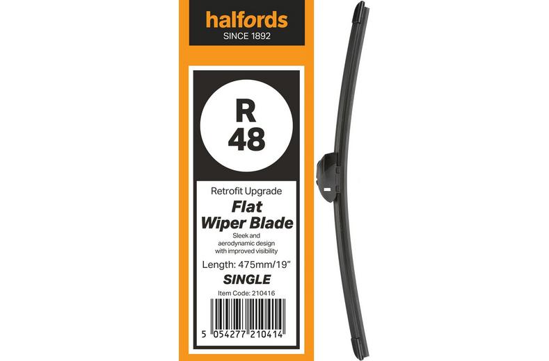 Halfords R48 Wiper Blade - Flat Upgrade - Single Halfords R48 Wiper Blade - Flat Upgrade - Single