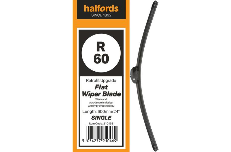 Halfords R60 Wiper Blade - Flat Upgrade - Single Halfords R60 Wiper Blade - Flat Upgrade - Single