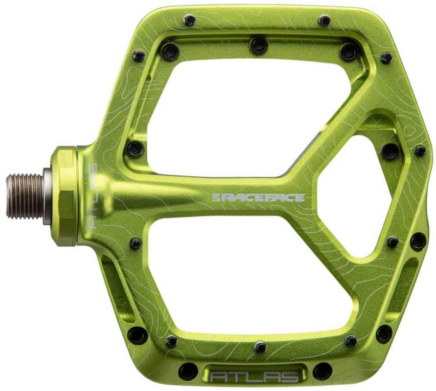 Halfords Race Face Atlas Pedals, Green | Extra 8% off for BC Members