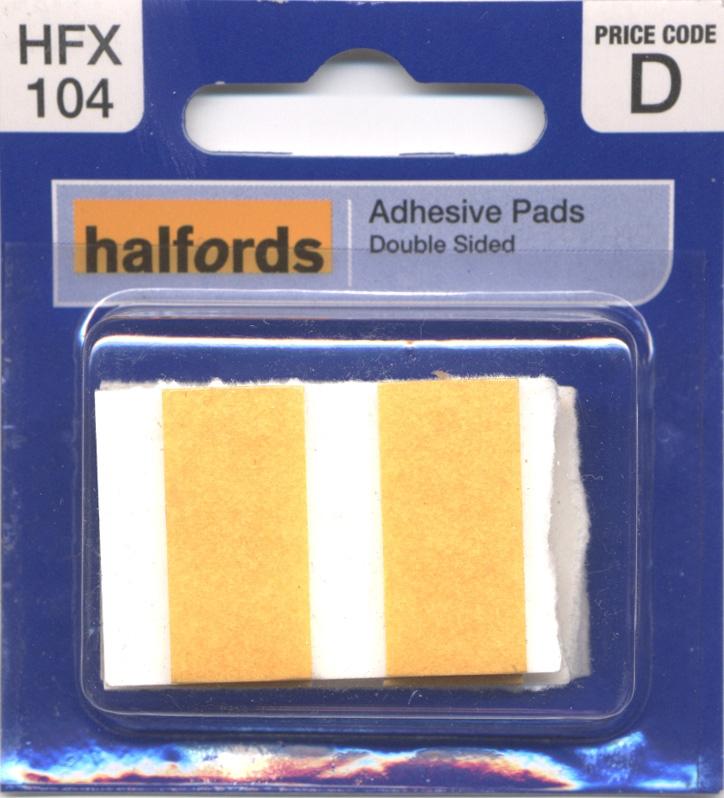 Halfords Adhesive Pads (Hfx104)