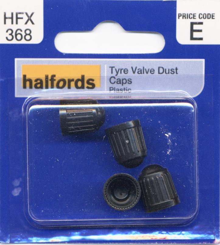 Halfords Tyre Valve Dust Caps (Hfx368)
