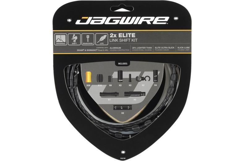 Jagwire 2x Elite Link Shift Cable Kit, Gold Jagwire 2x Elite Link Shift Cable Kit, Gold