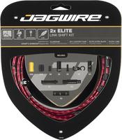 Halfords Jagwire 2x Elite Link Shift Cable Kit, Red | Extra 8% off for BC Members