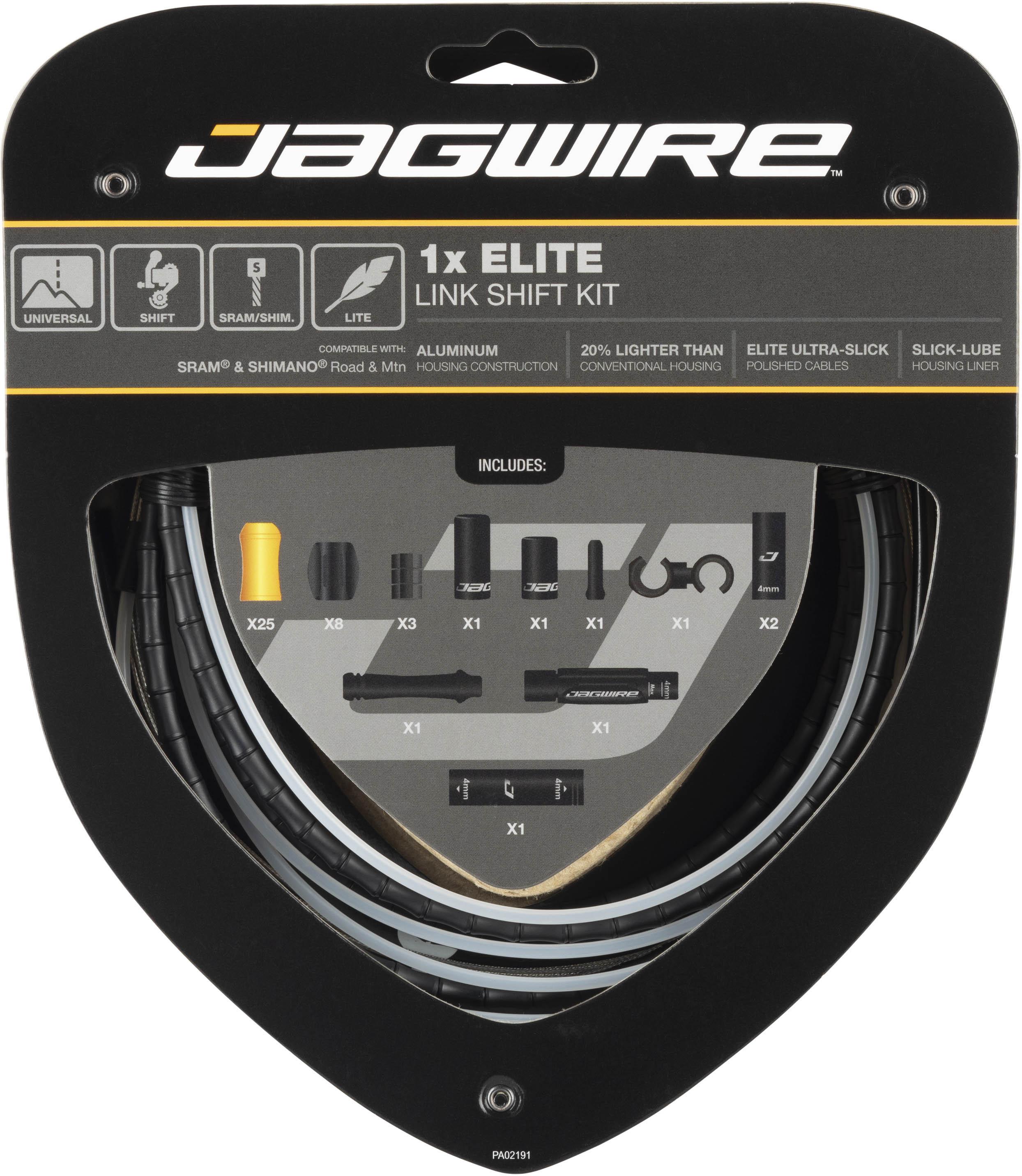 Halfords Jagwire 1X Elite Link Shift Cable Kit, Black | Extra 8% off for BC Members