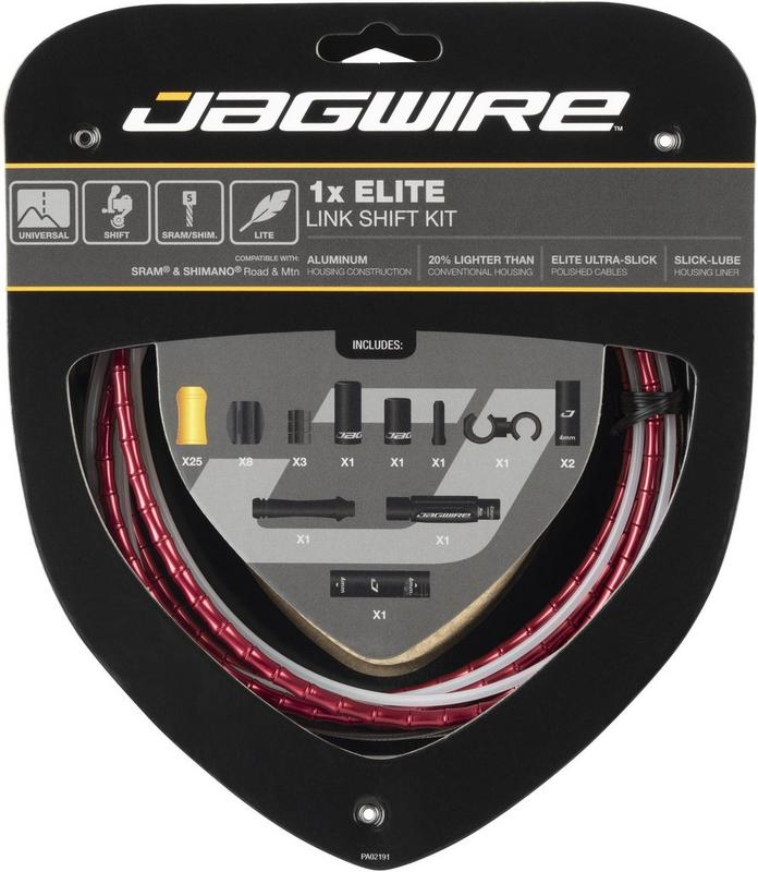 Halfords Jagwire 1X Elite Link Shift Cable Kit, Red | Extra 8% off for BC Members