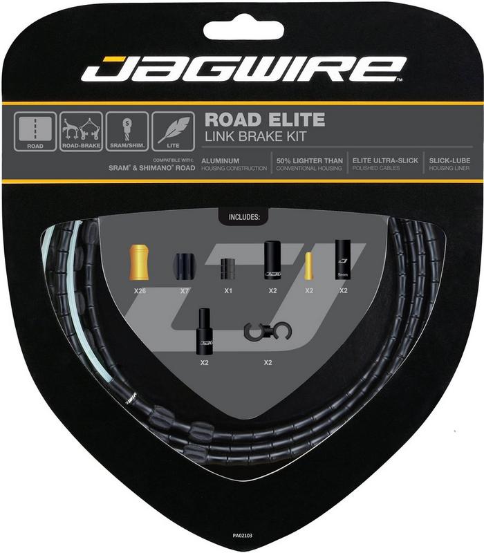 Halfords Jagwire Road Elite Link Brake Cable Kit, Black | Extra 8% off for BC Members