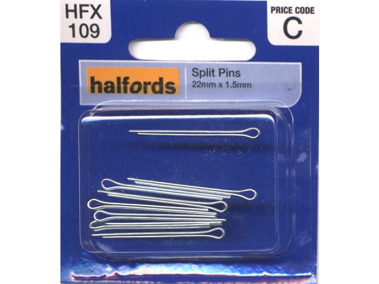 Halfords Split Pins 22 x 1.5mm