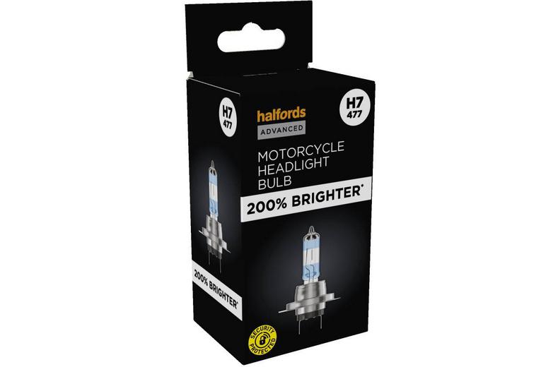 Halfords Advanced +200% H7 477 Motorcycle Headlight Bulb Halfords Advanced +200% H7 477 Motorcycle Headlight Bulb