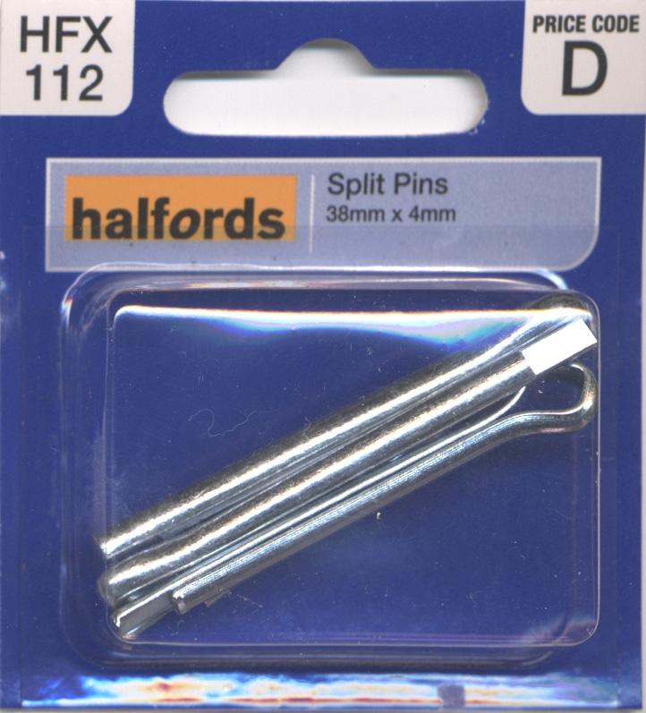 Halfords Split Pins 38X4Mm