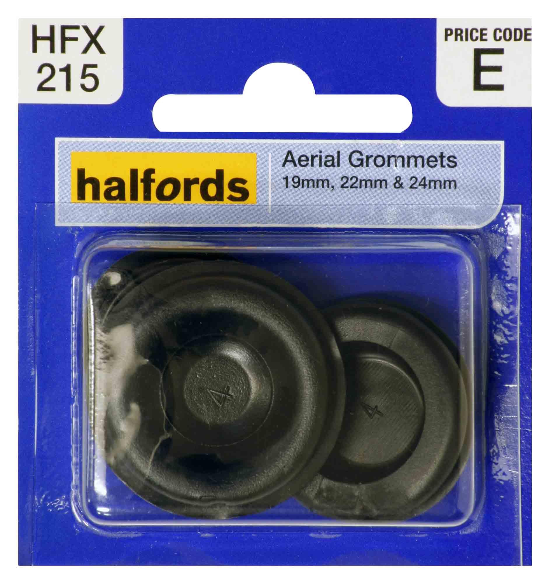 Halfords Aerial Grommets 19, 22 And 24Mm