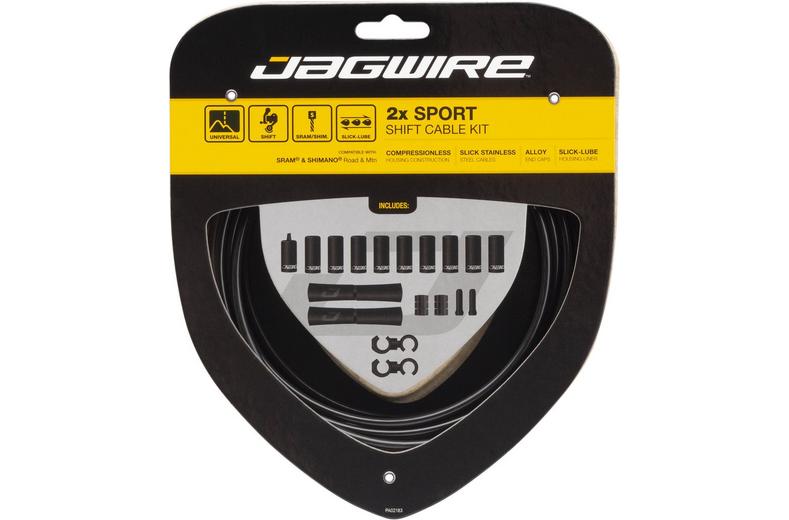 Jagwire 2x Sport Shift Cable Kit, Black Jagwire 2x Sport Shift Cable Kit, Black