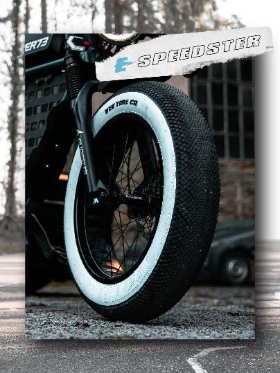 Vee Tire Co. Speedster 20x4.00" E-Bike Tyre, Black