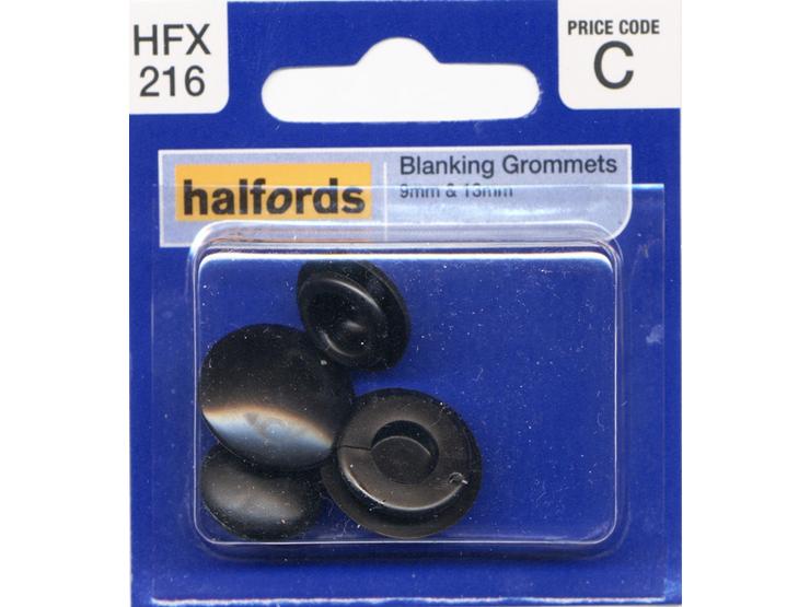 Halfords Blanking Grommets 9 & 13mm