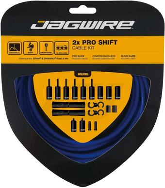 Jagwire 2x Pro Shift Cable Kit, Sid Blue