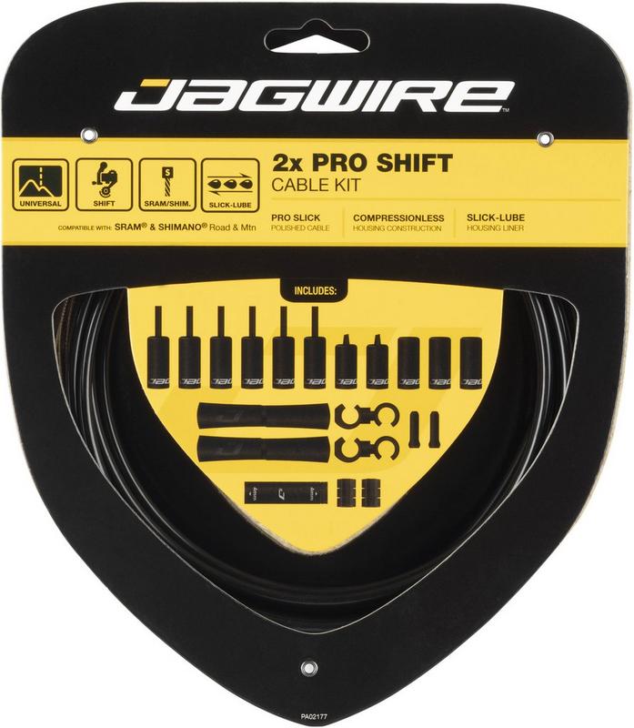 Halfords Jagwire 2X Pro Shift Cable Kit, Black | Extra 8% off for BC Members