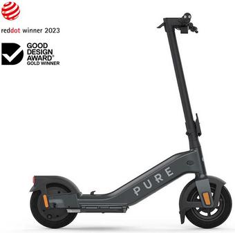 Pure Advance Mercury Grey Electric Scooter Halfords UK