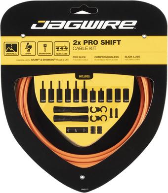 Jagwire 2x Pro Shift Cable Kit, Orange