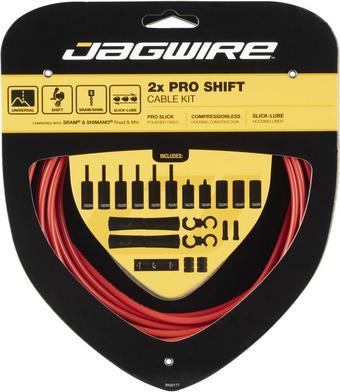 Jagwire 2x Pro Shift Cable Kit, Red