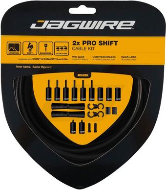 Jagwire 2x Pro Shift Cable Kit, Stealth Black