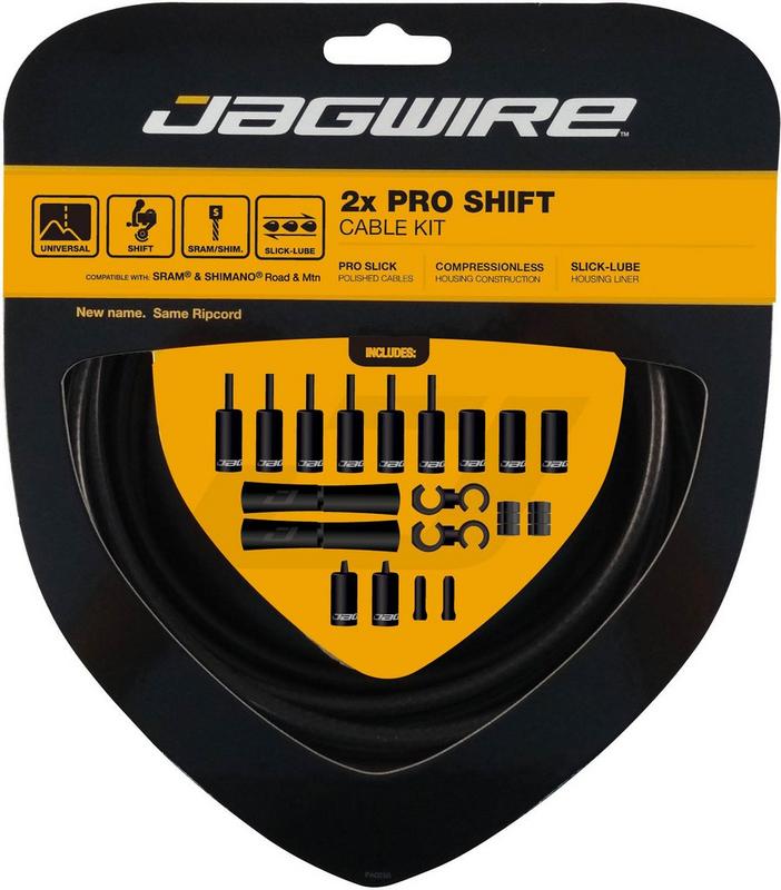 Halfords Jagwire 2X Pro Shift Cable Kit, Stealth Black | Extra 8% off for BC Members