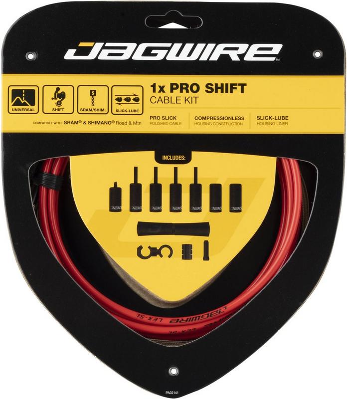 Halfords Jagwire 1X Pro Shift Cable Kit, Red | Extra 8% off for BC Members