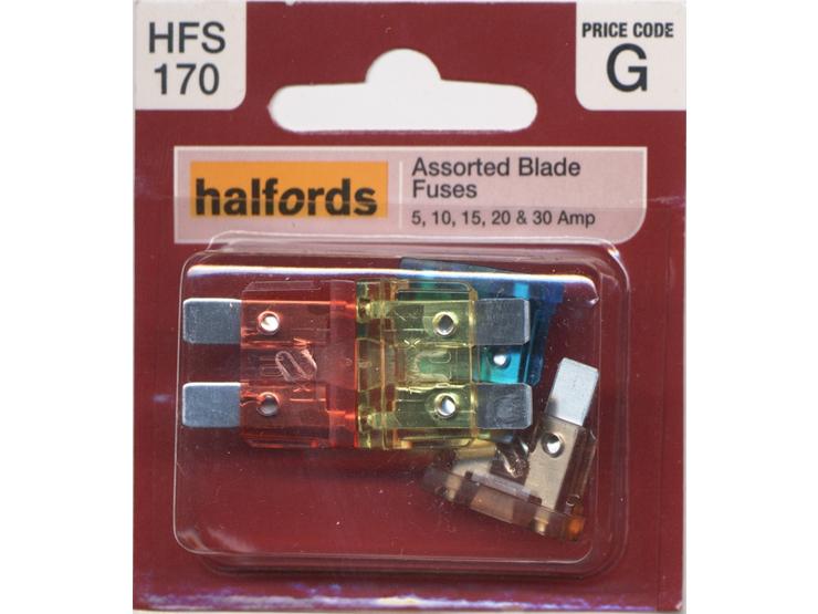 Halfords Assorted Blade Fuses (HFS170)