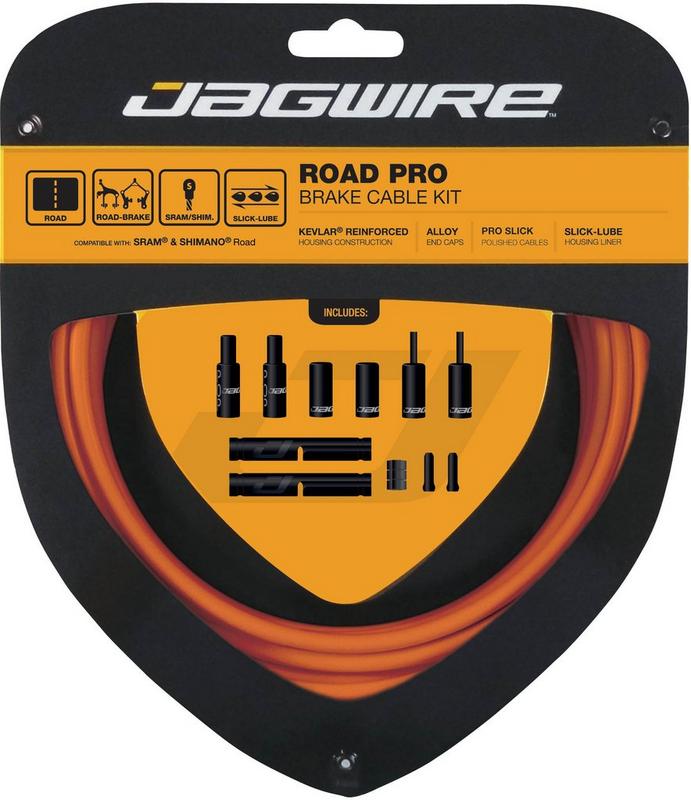 Halfords Jagwire Road Pro Brake Cable Kit, Orange | Extra 8% off for BC Members