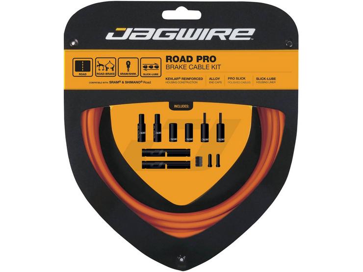 Jagwire Road Pro Brake Cable Kit, Orange