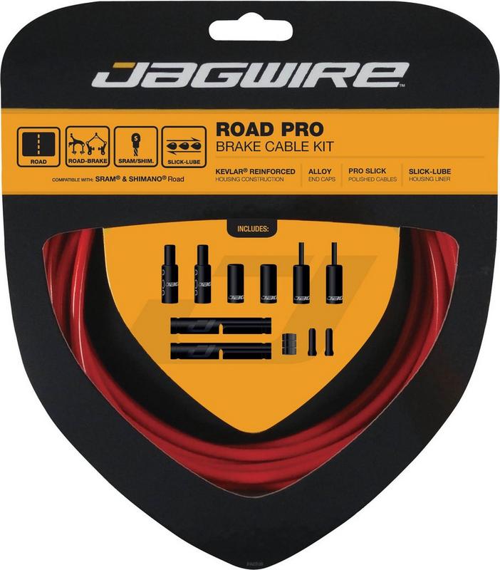 Halfords Jagwire Road Pro Brake Cable Kit, Red | Extra 8% off for BC Members