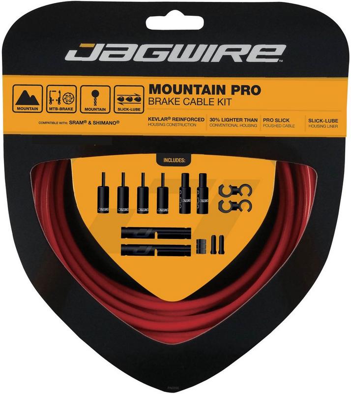 Halfords Jagwire Mtb Pro Brake Cable Kit, Red | Extra 8% off for BC Members