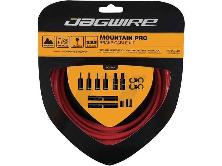 Jagwire MTB Pro Brake Cable Kit, Red