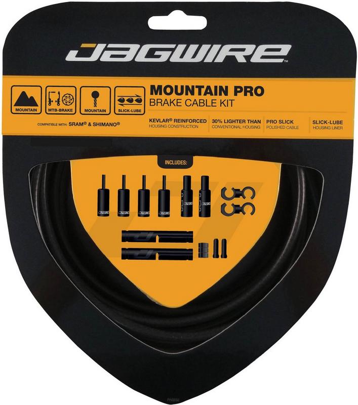 Halfords Jagwire MTB Pro Brake Cable Kit, Stealth Black | Extra 8% off for BC Members