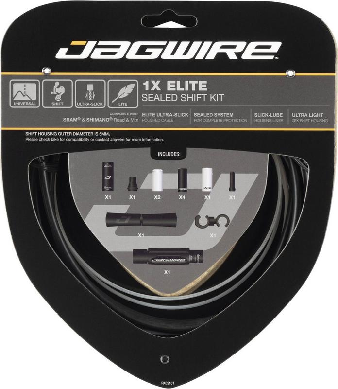 Halfords Jagwire 1X Elite Sealed Shift Kit, Stealth Black | Extra 8% off for BC Members