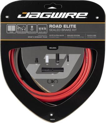 Jagwire Road Elite Sealed Brake Kit, Red