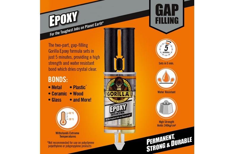 Gorilla Epoxy Glue 25ml Gorilla Epoxy Glue 25ml