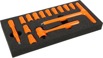 Halfords Advanced EV 1000V Insulated 14 Piece 3/8" Socket Set