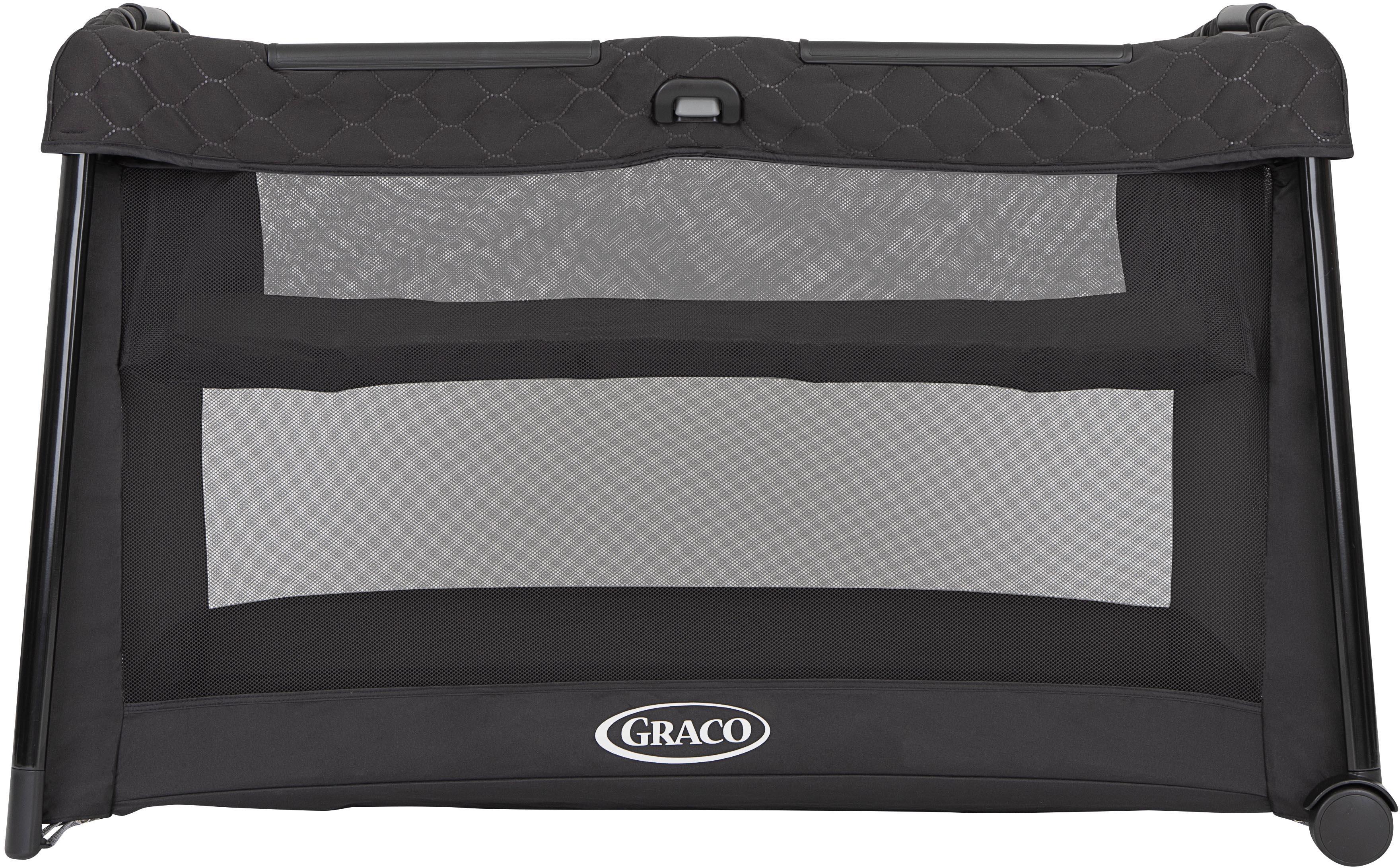 FoldLite LX Travel Cot with Bassinet – Midnight