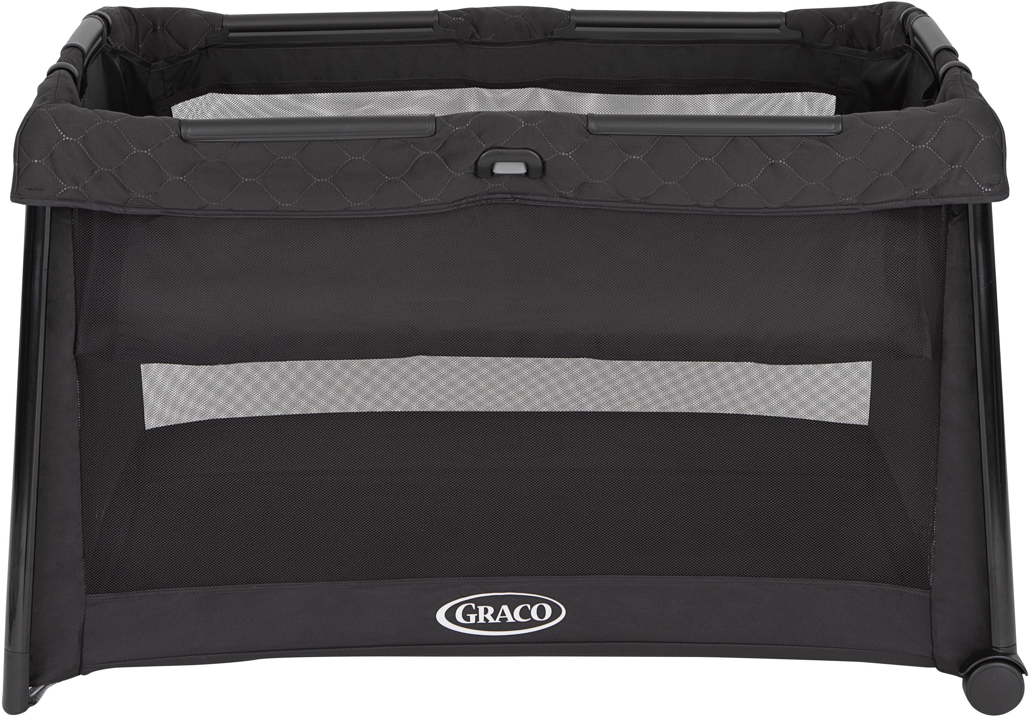 FoldLite LX Travel Cot with Bassinet – Midnight