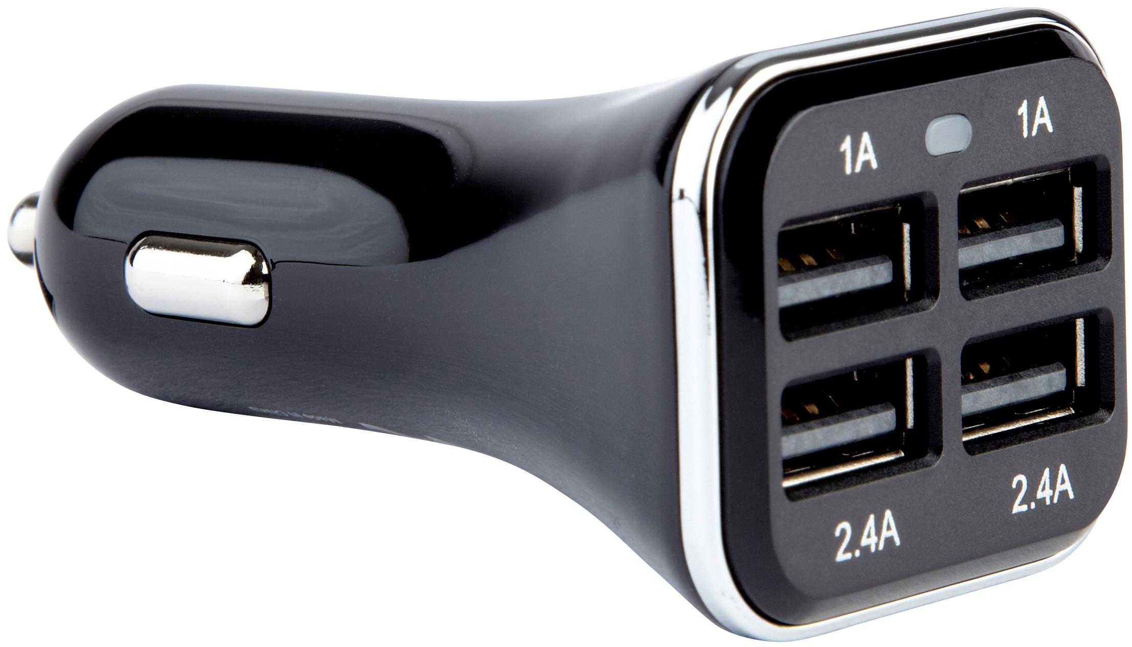 Halfords Quad USB Car Charger.