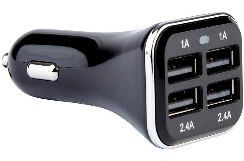 Halfords Quad USB Car Charger. Halfords Quad USB Car Charger.