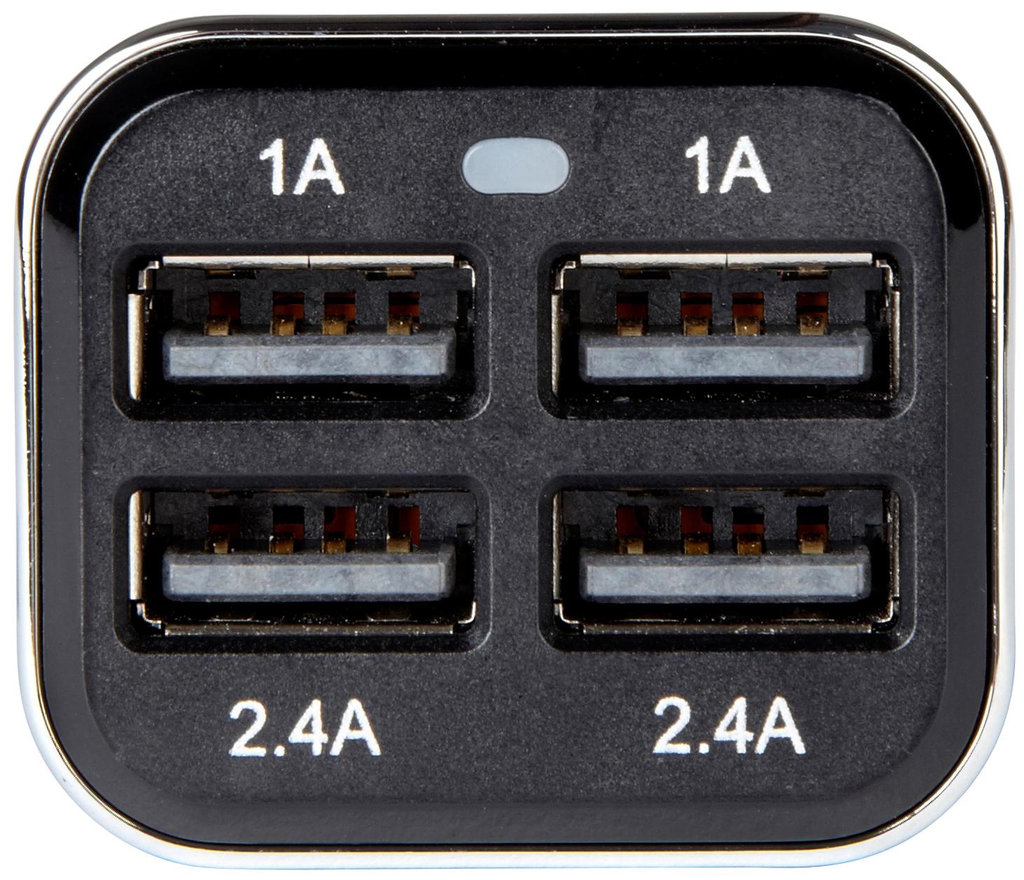 Halfords Quad USB Car Charger.