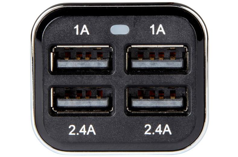 Halfords Quad USB Car Charger. Halfords Quad USB Car Charger.