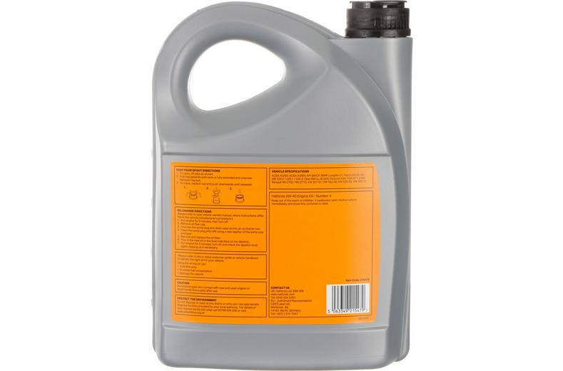Halfords 5W40 N4 5L Halfords 5W40 N4 5L