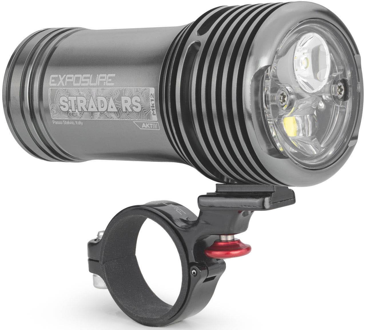 Halfords Exposure Lights Strada Mk12 RS AKTiv Bike Light - Gun Metal Black | Pricematch, Extra 8% off for BC Members, Free Bike Health Check, Cycle2Work Scheme & 0% APR Finance.