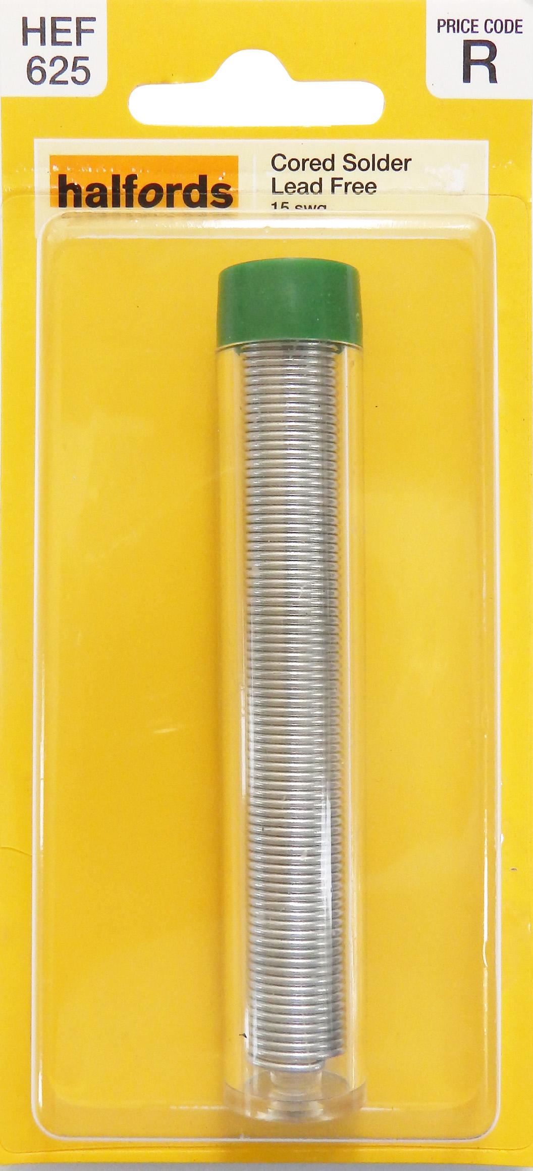 Halfords Cored Solder 15SWG Lead Free (ELEC132)