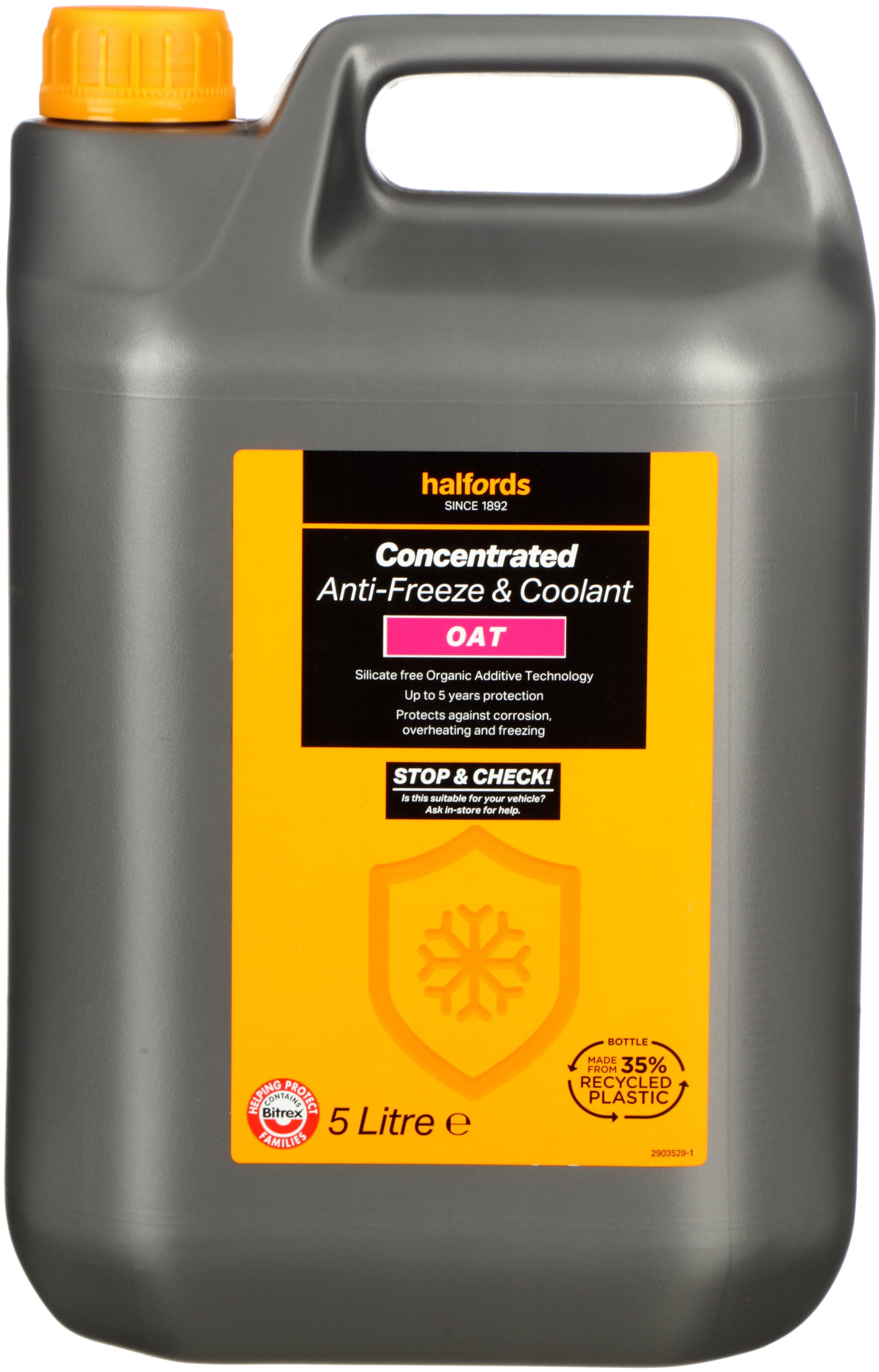 Halfords OAT Antifreeze & Coolant Concentrate 5L