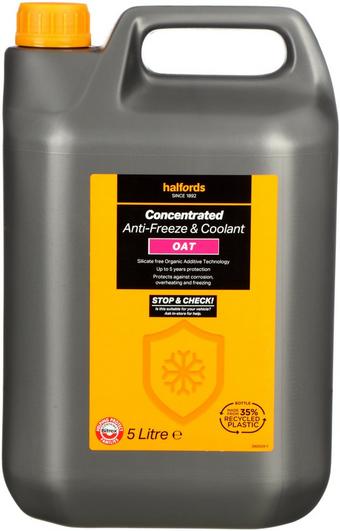 Halfords OAT Antifreeze & Coolant Concentrate 5L