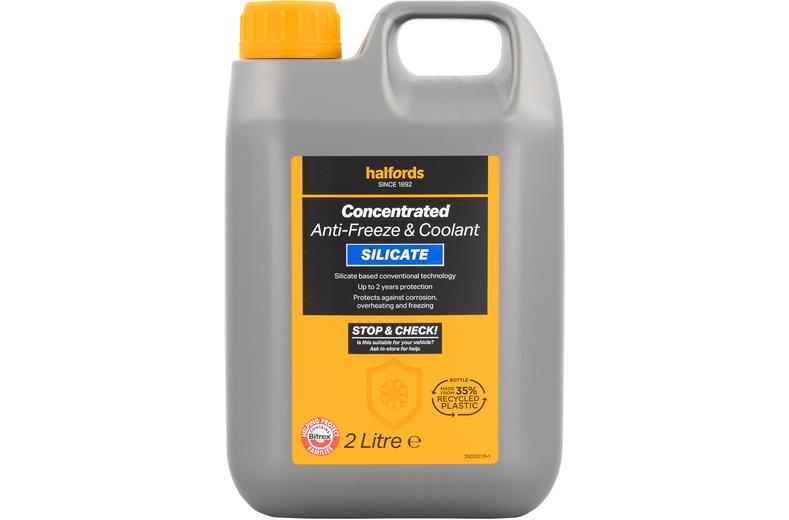 Halfords Silicate Antifreeze & Coolant Concentrate 2L Halfords Silicate Antifreeze & Coolant Concentrate 2L